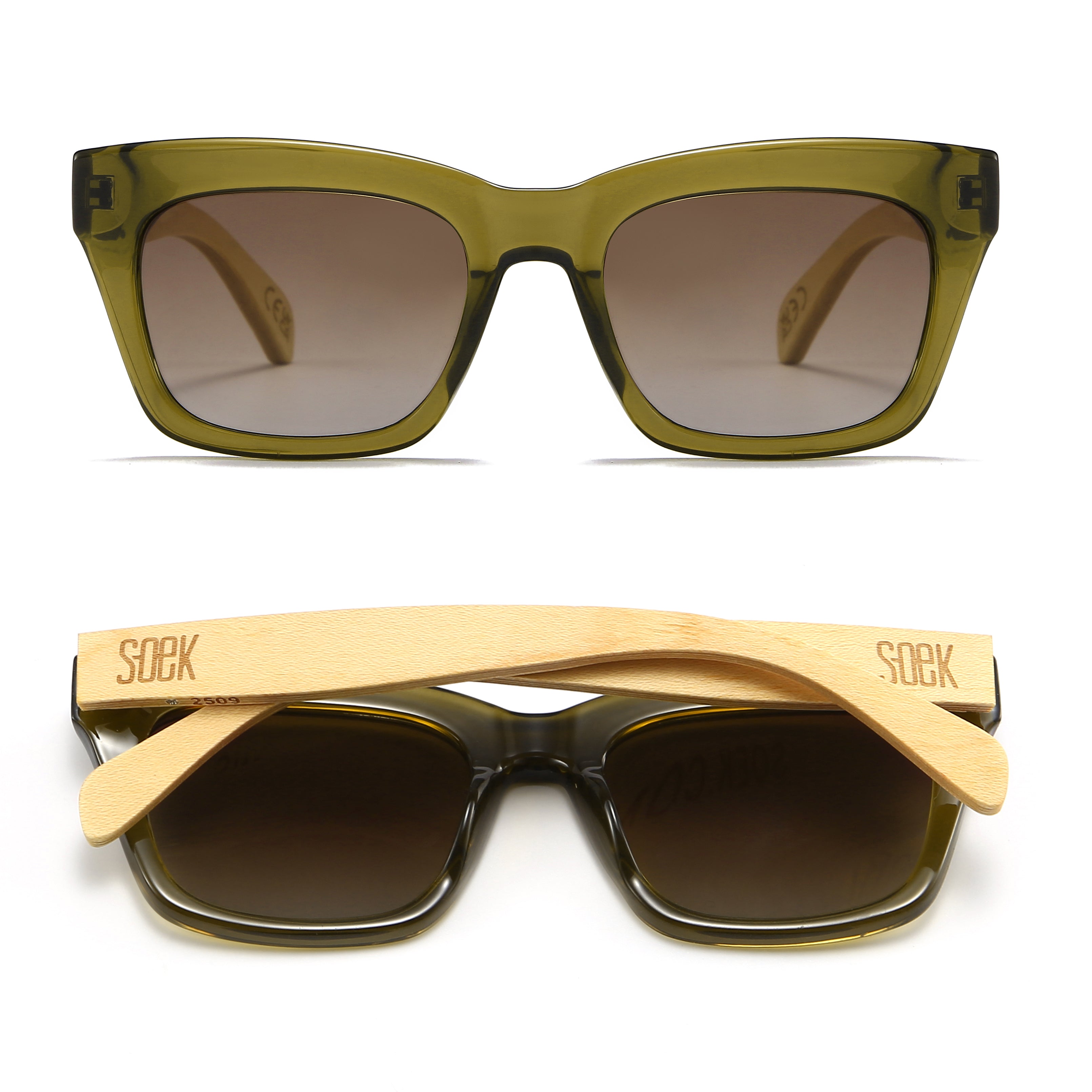 MORGAN MOSS l Graduated Brown Lens l White Maple Arms - Soek Fashion Eyewear UK