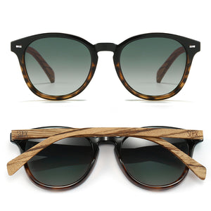 TAINE BLACK TORT  Khaki Lens l Walnut Arms - Soek Fashion Eyewear UK