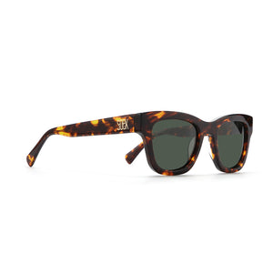 COLLIDE TORT - Bio Acetate Tortoise Frame l Khaki  Polarised Lens - SOEK UK