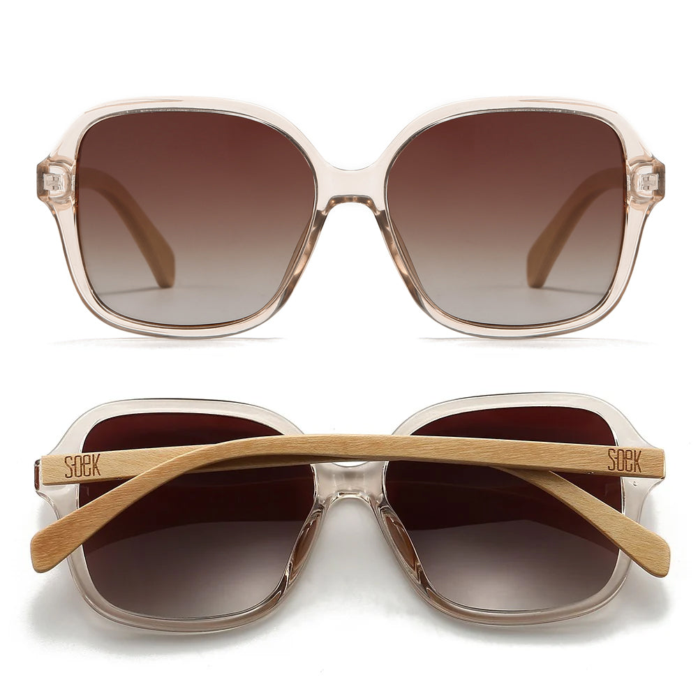 SCARLETT CHAMPAGNE Brown Gradient Lens l Maple Arms - Soek Fashion Eyewear UK