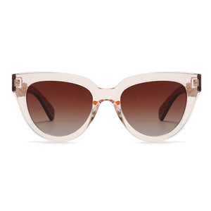 FLUTTER Blush l Sunglasses l Brown Lens l Walnut Wood Arms - Soek Fashion Eyewear UK