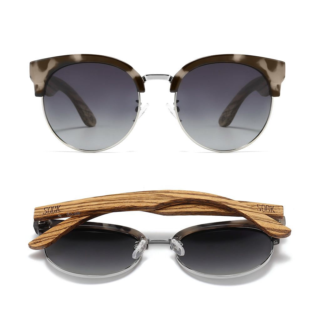 HEATHER IVORY TORT l Grey Lens l White Maple Arms - Soek Fashion Eyewear UK