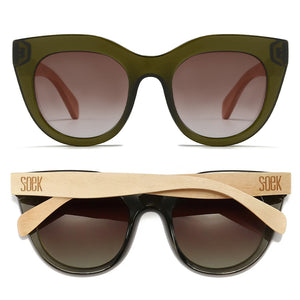 MILLA KHAKI  l Walnut Arms - Soek Fashion Eyewear UK