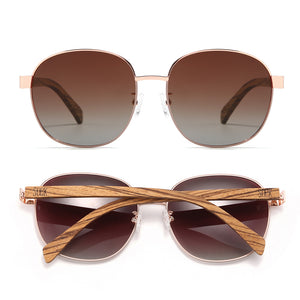 CLEO BLOOM l Brown Lens l Walnut Arms - Soek Fashion Eyewear UK
