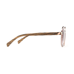 CLEO BLOOM l Brown Lens l Walnut Arms - Soek Fashion Eyewear UK