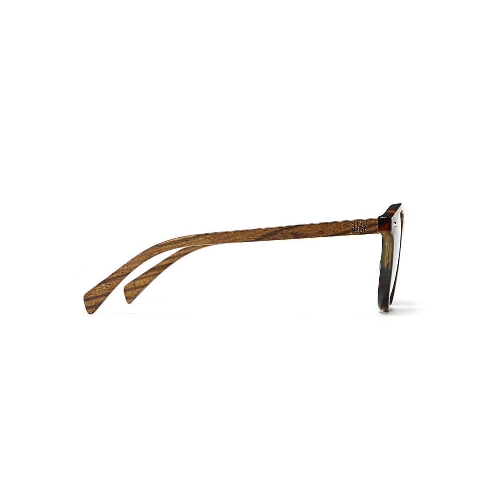 TAINE TORT  Blue Lens l Walnut Arms - Soek Fashion Eyewear UK