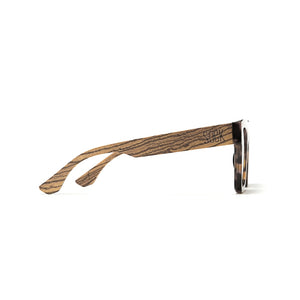 ROCCO TORT l Black Polarised Lens l Walnut Arms l Sunglasses by SOEK UK