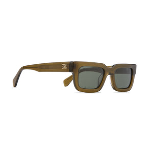 ROVE MOSS - Bio Acetate Khaki Frame l Black Polarised Lens M- SOEK UK