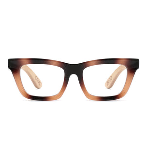 SYDNEY COASTAL CARAMEL l Wooden Magnifying Reader - Soek Fashion Eyewear UK