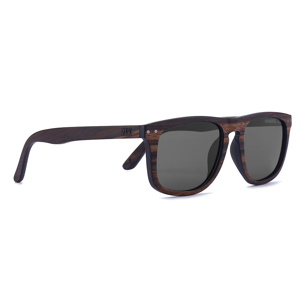 NOMAD l Black Polarised Lens l 100% Oak Sunglasses - Soek Fashion Eyewear UK