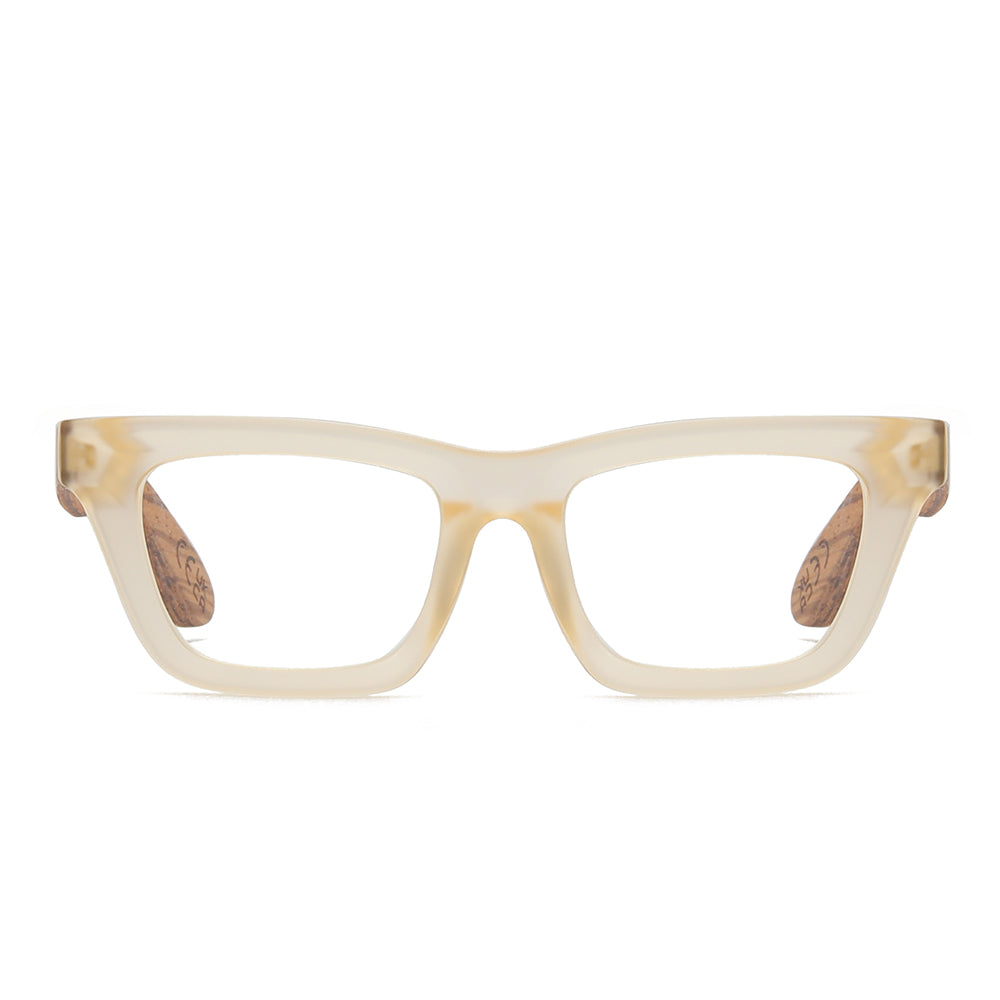 SYDNEY LEMON l Wooden Magnifying Reader - Soek Fashion Eyewear  UK