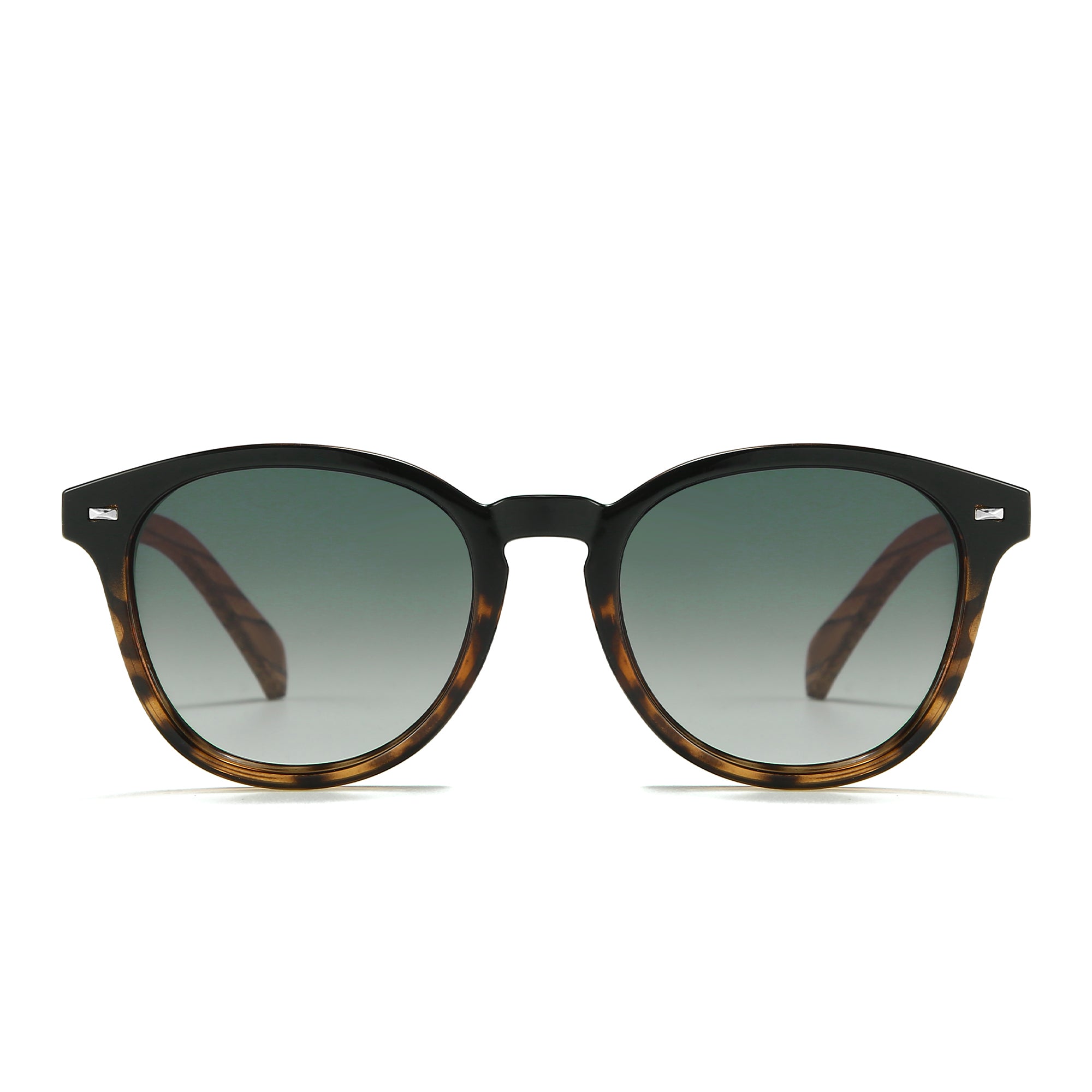 TAINE BLACK TORT  Khaki Lens l Walnut Arms - Soek Fashion Eyewear UK