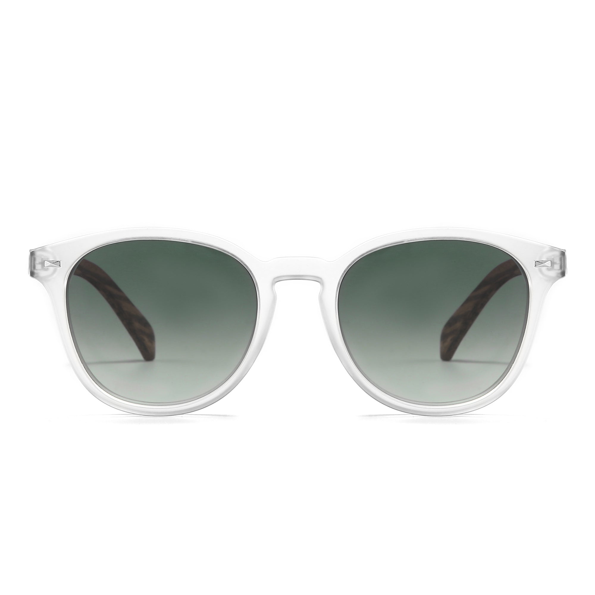 TAINE FROST Khaki Lens l Walnut Arms - Soek Fashion Eyewear UK