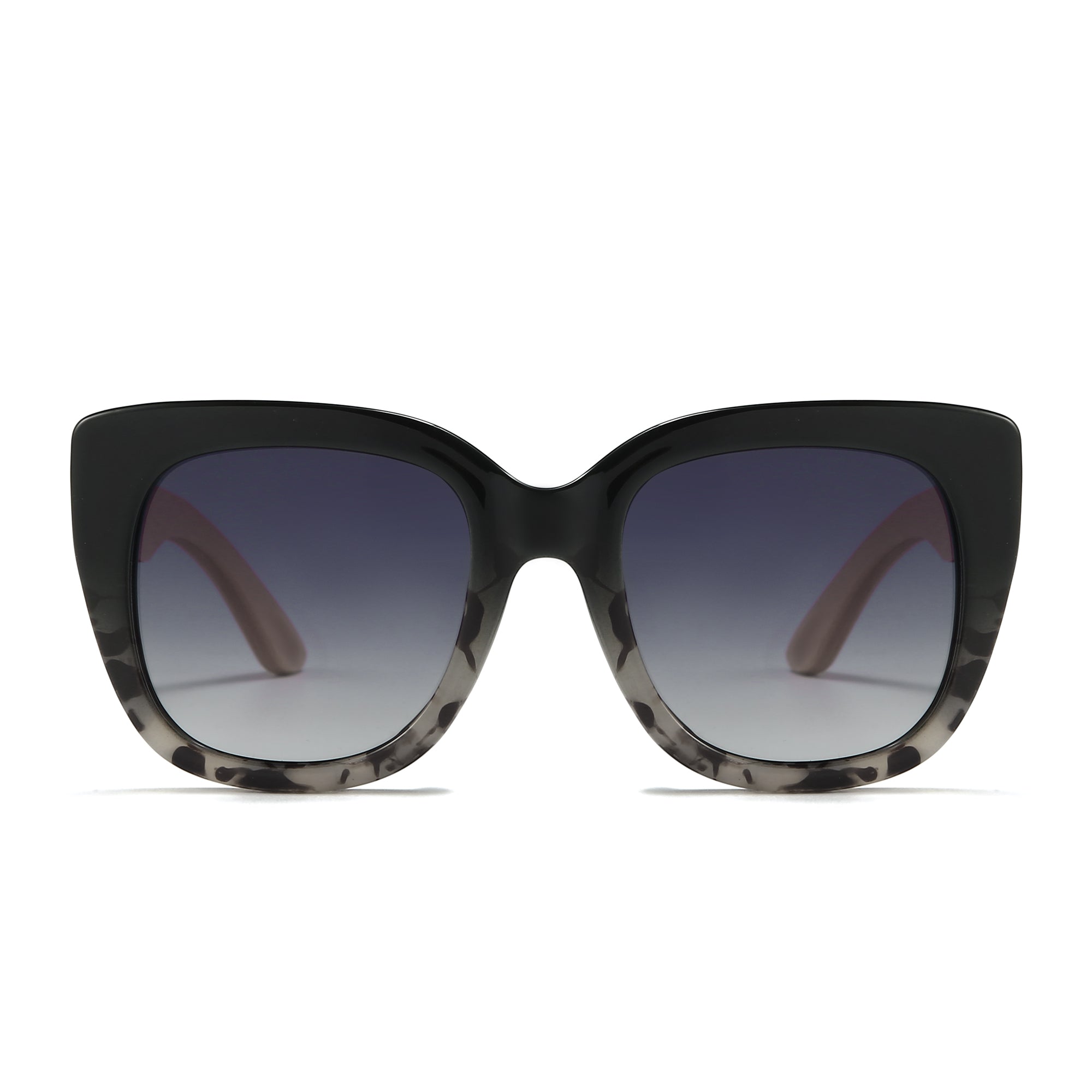 RIVIERA BLACK IVORY TORT  Black Gradient Lens l White Maple Arms - Soek Fashion Eyewear UK