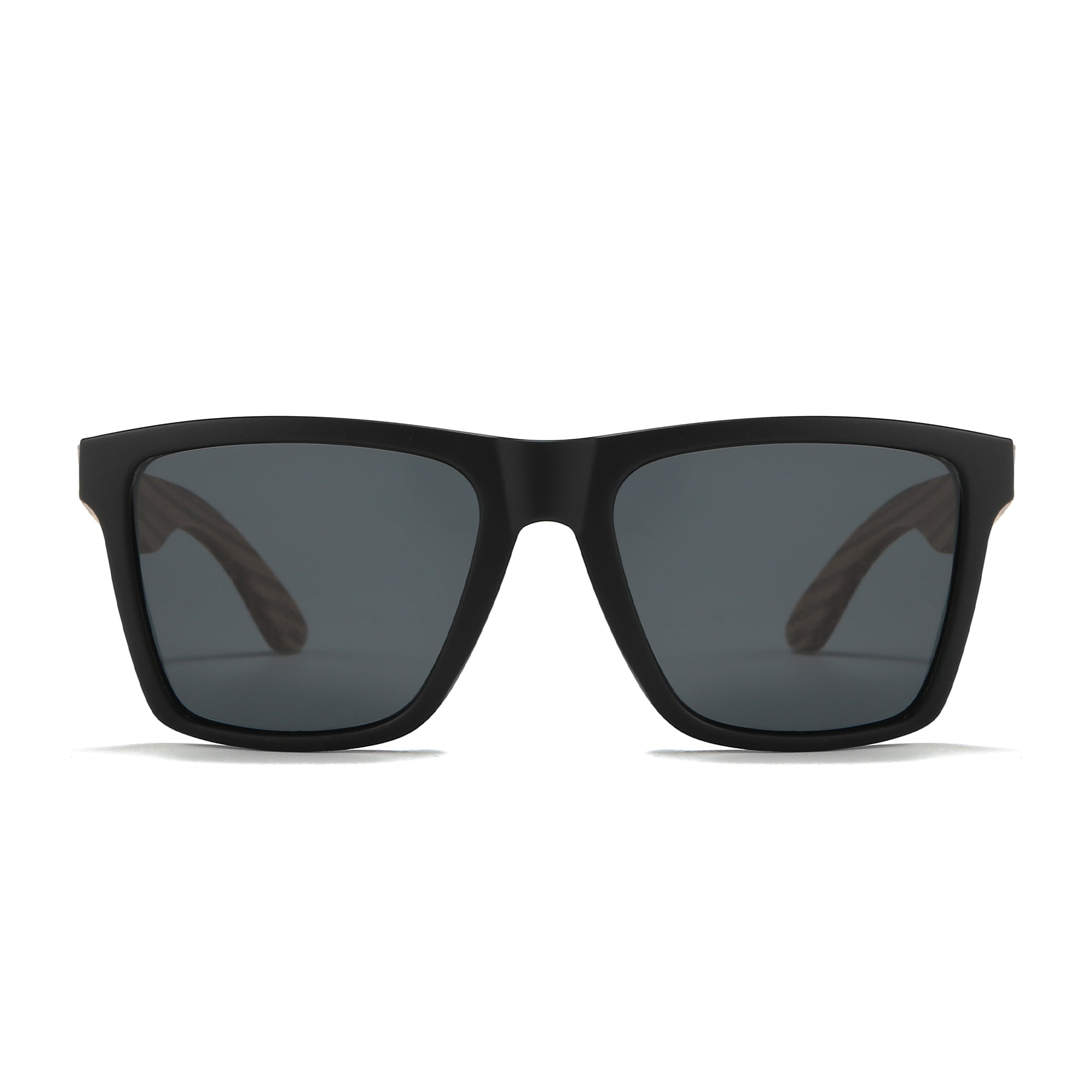 DALTON  Black Sunglasses l Black Lens l Walnut Arms - Soek Fashion Eyewear UK