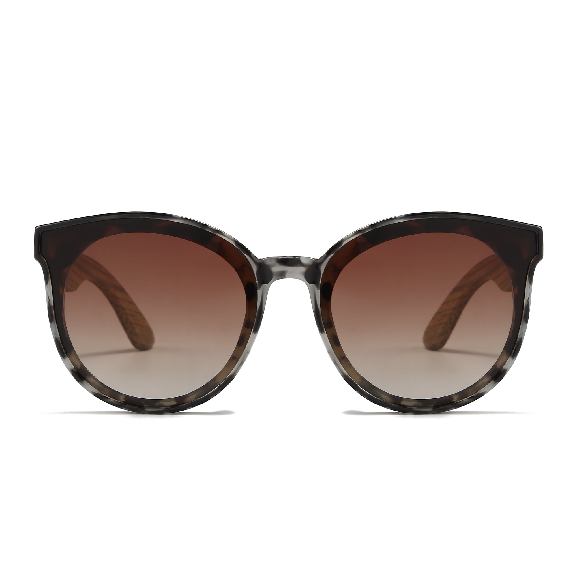 BELLA IVORY TORTOISE l Black Graduated Lens l Walnut Arms - Soek Fashion Eyewear UK