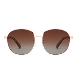 CLEO BLOOM l Brown Lens l Walnut Arms - Soek Fashion Eyewear UK