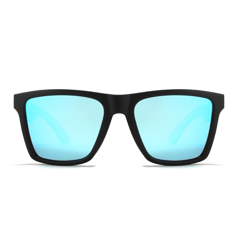 FORRESTERS Blue Reflective Lens l Walnut Arms - Soek Fashion Eyewear UK