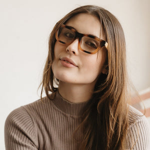 SYDNEY COASTAL CARAMEL l Wooden Magnifying Reader - Soek Fashion Eyewear UK