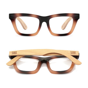 SYDNEY COASTAL CARAMEL l Wooden Magnifying Reader - Soek Fashion Eyewear UK