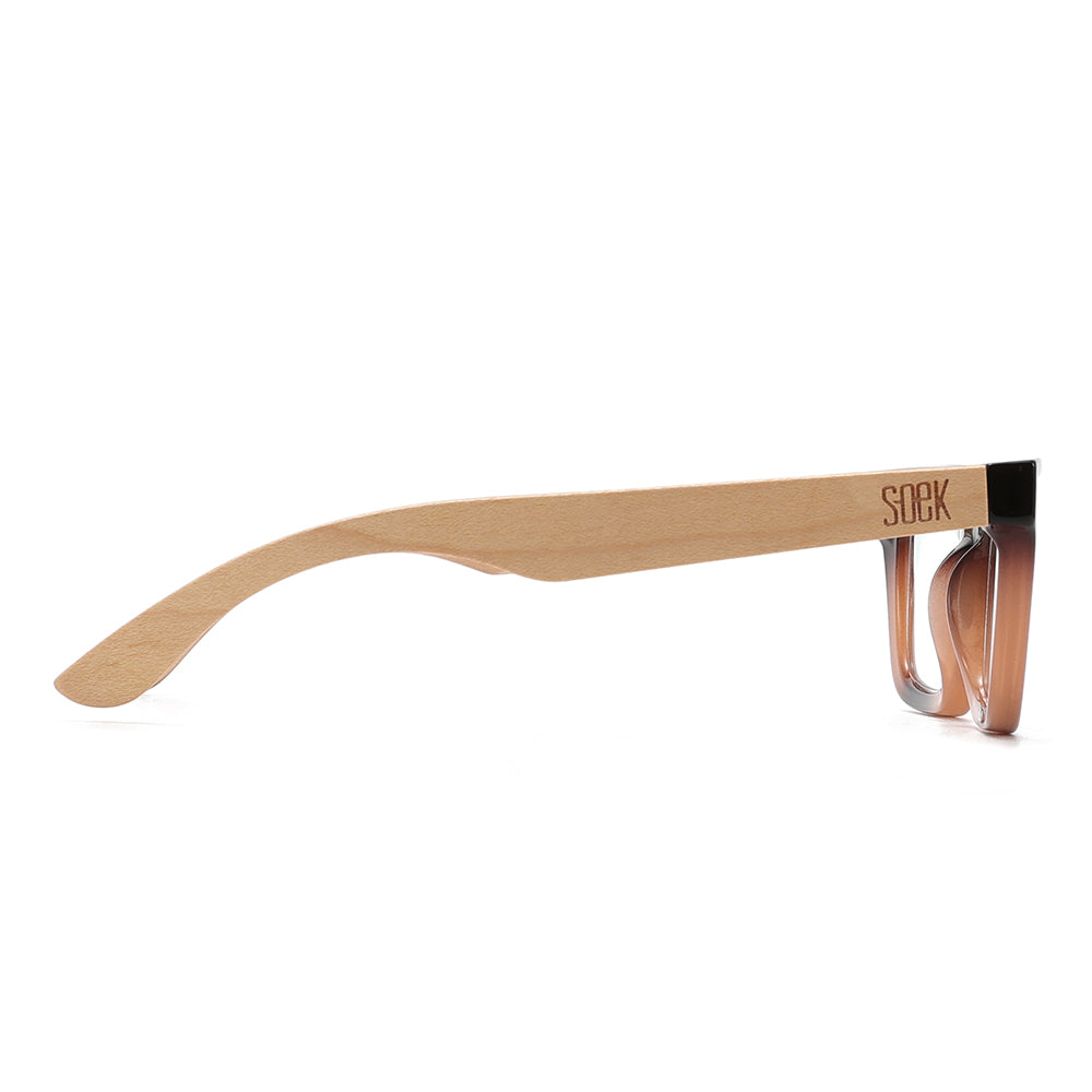 SYDNEY COASTAL CARAMEL l Wooden Magnifying Reader - Soek Fashion Eyewear UK