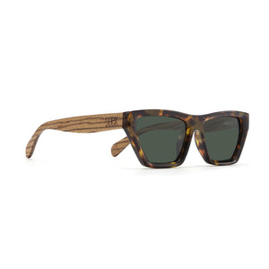 NILAA HONEY TORT l Graduated Brown Lens l Walnut Arms - Soek Fashion Eyewear UK