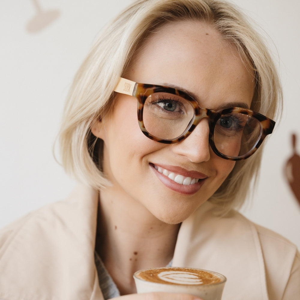 ALIVE ROCKY TORT l Wooden Magnifying Reader - Soek Fashion Eyewear UK