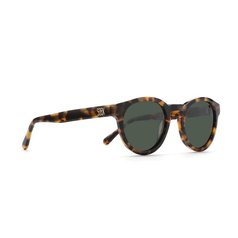 OTIS HONEY TORT - Bio Acetate Ivory Tortoise Frame l Khaki Polarised Lens - SOEK UK