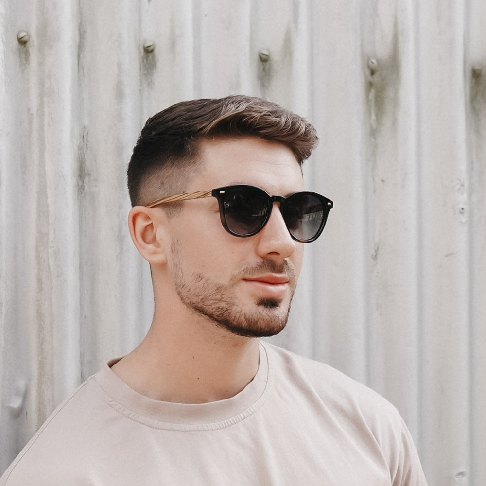 TAINE BLACK TORT  Khaki Lens l Walnut Arms