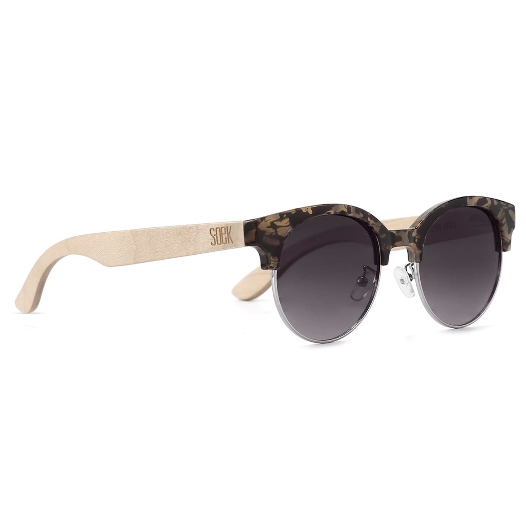 OLIVE TORT l Grey Lens l White Maple Arms - Soek Fashion Eyewear UK 