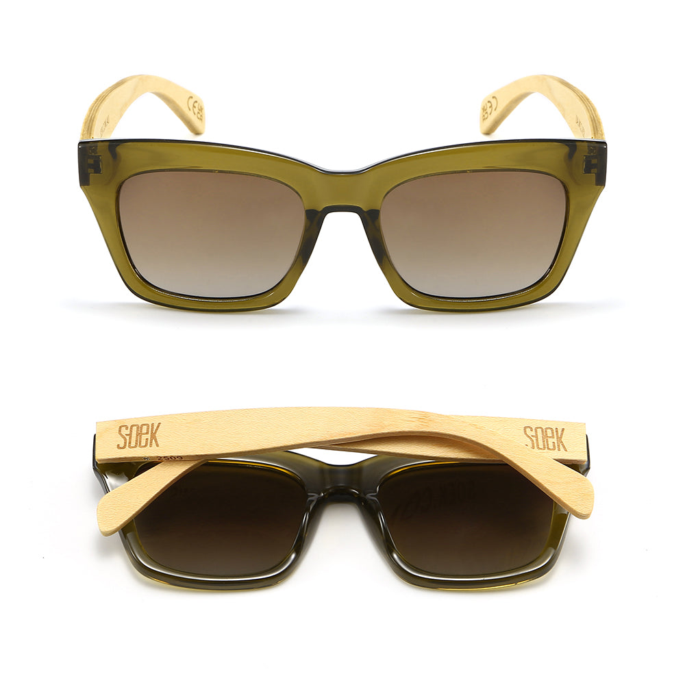 MORGAN MOSS l Graduated Brown Lens l White Maple Arms - Soek Fashion Eyewear UK