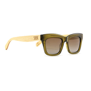 MORGAN MOSS l Graduated Brown Lens l White Maple Arms - Soek Fashion Eyewear UK