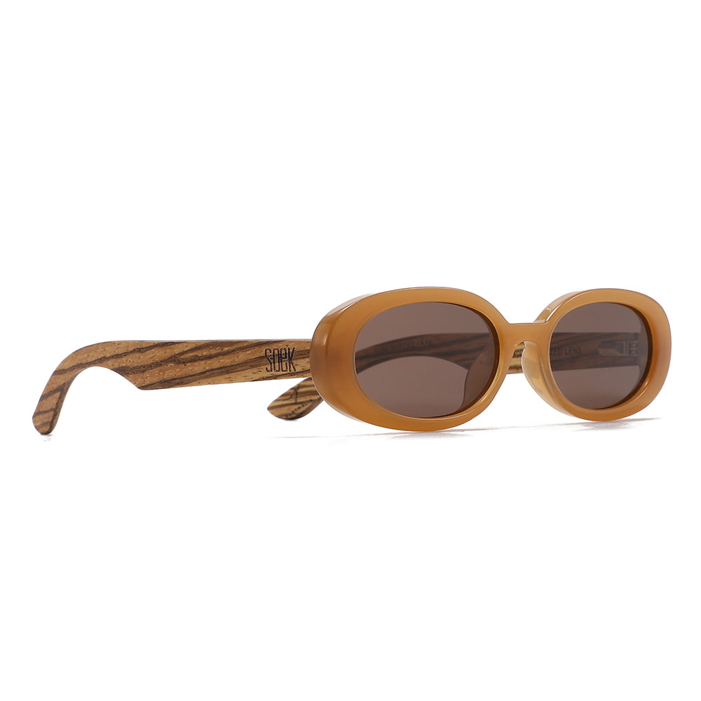 Days in the Sun TOFFEE l Brown Polarised Lens l Walnut Arms