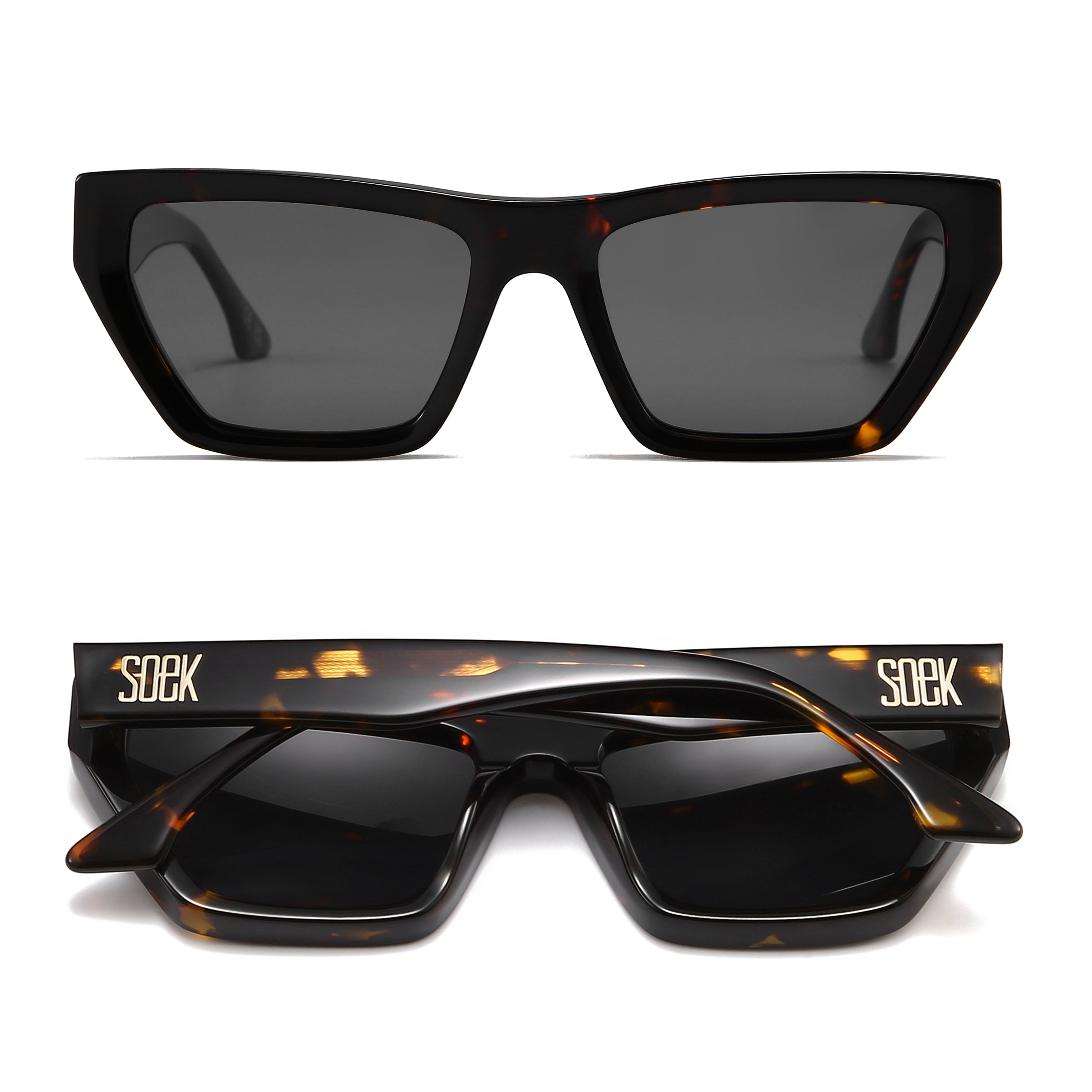 BEYOND EBONY - Bio Acetate Tortoise Frame l Black Polarised Lens - SOEK UK