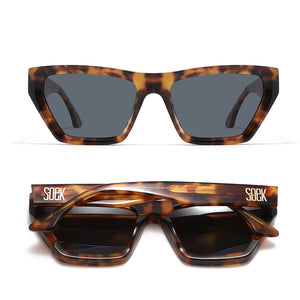 BEYOND SUNKISSED - Bio Acetate Tortoise Frame l Black Polarised Lens - SOEK UK