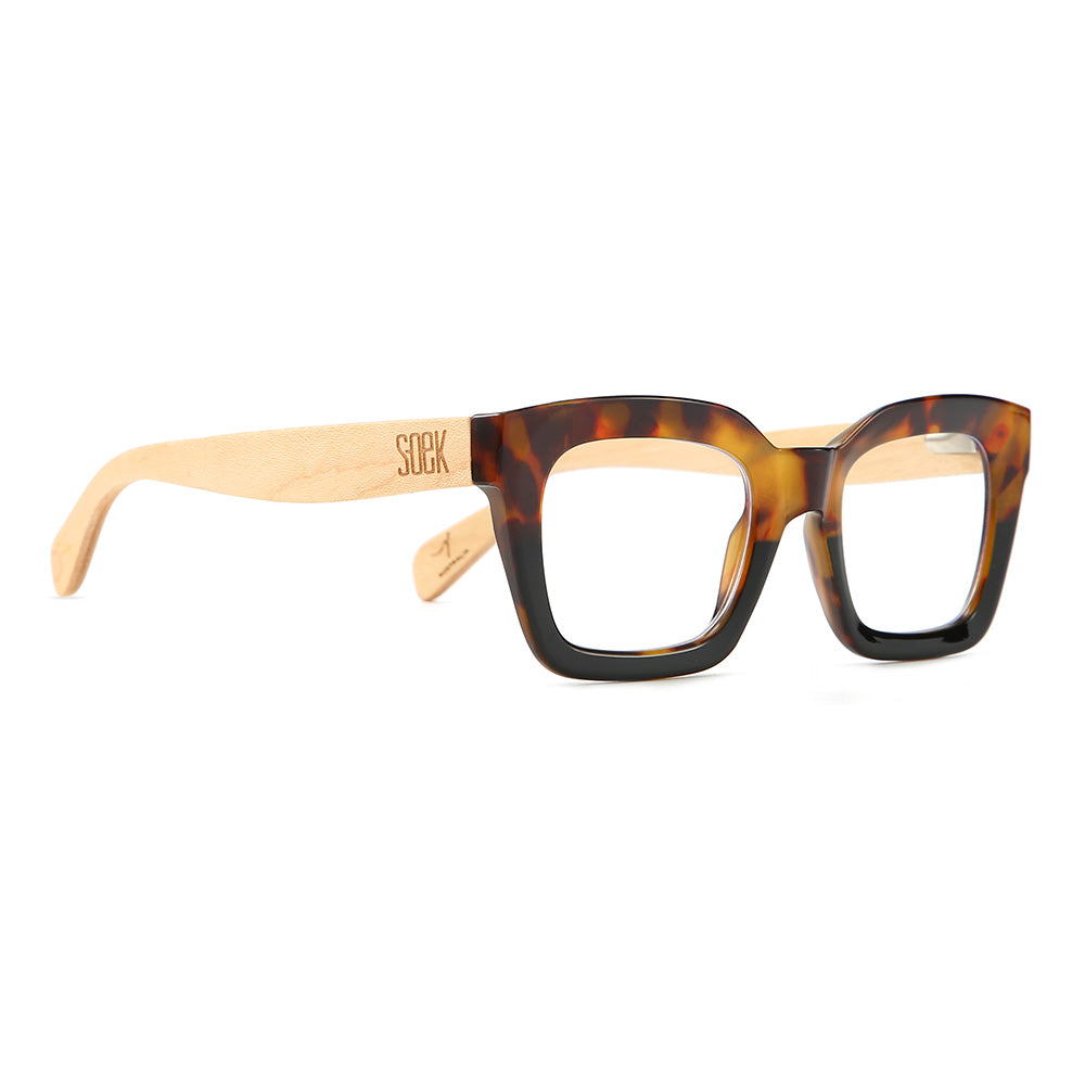 ZAHRA TOFFEE TORT l Magnifying Blue Light Reader - SOEK UK