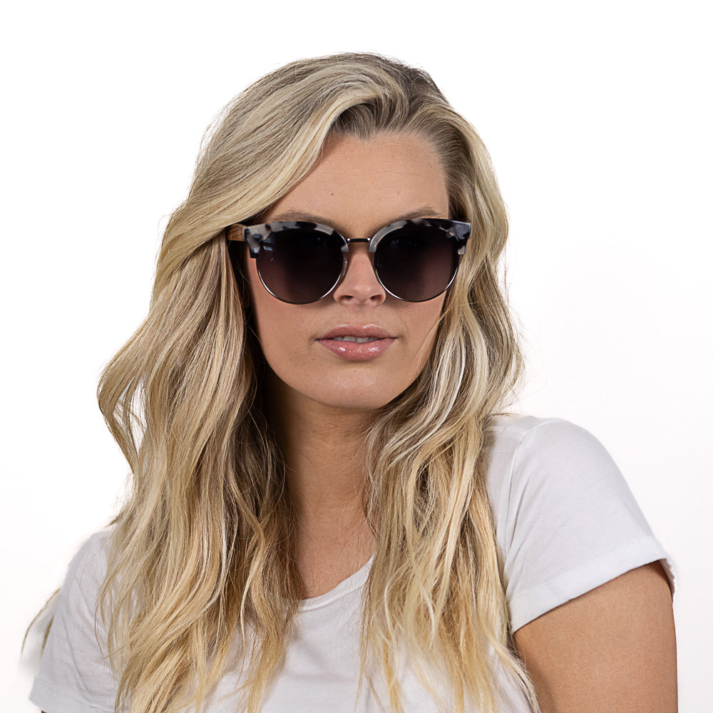 HEATHER IVORY TORT l Grey Lens l White Maple Arms - Soek Fashion Eyewear UK