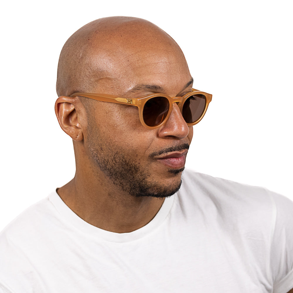 OTIS SAND - Bio Acetate Sand coloured Frame l Khaki Polarised Lens - SOEK UK