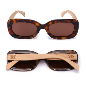 VIBE TOFFEE TORT l Black Polarised Lens l White Maple Arms by SOEK UK