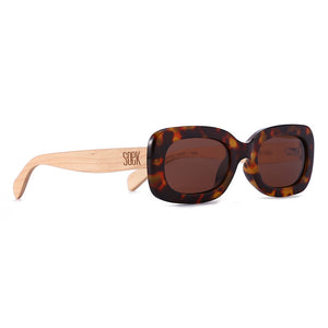 VIBE TOFFEE TORT l Black Polarised Lens l White Maple Arms by SOEK UK