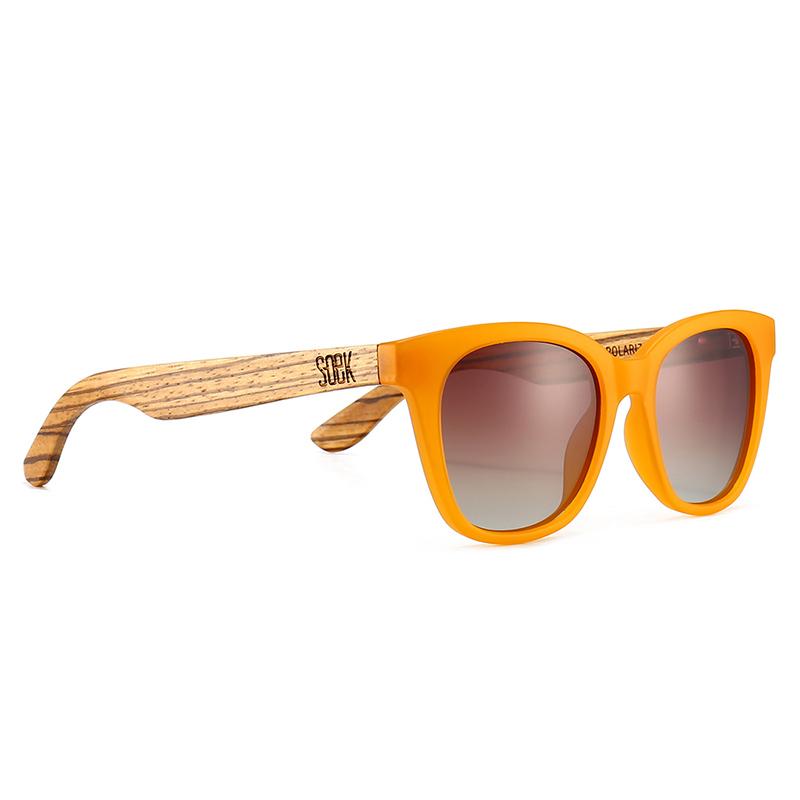 LILA GRACE BURNT ORANGE l Brown Gradient Lens l Walnut Arms - Soek Fashion Eyewear Australia