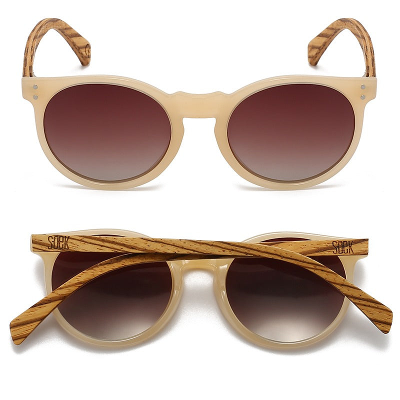 FRASER Brown Polarised Lens l Walnut Arms - Soek Fashion Eyewear uk