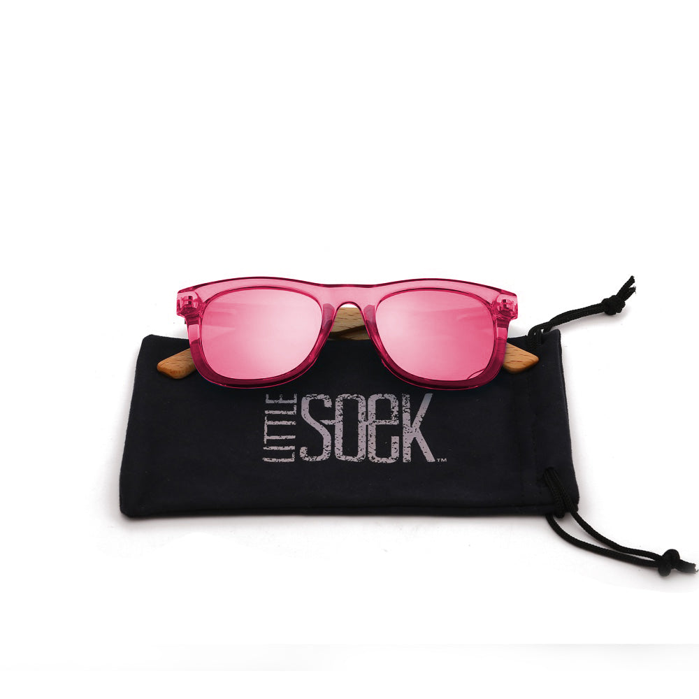 LITTLE PEARL KIDS Pink Sunnies l Polarised Lens l Age 3-6 - Soek Fashion Eyewear UK
