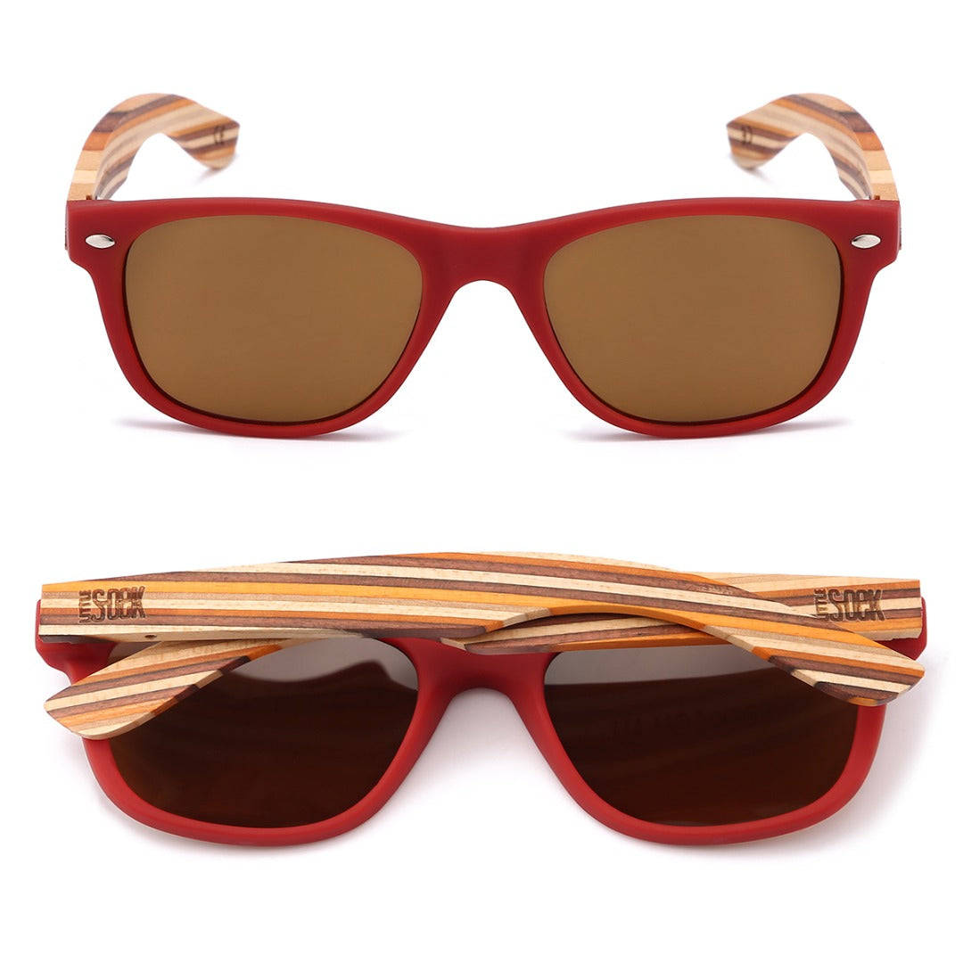 LITTLE AVALON KIDS Red Sunnies l Polarised Lens - Age 7-10 - Soek Fashion Eyewear UK