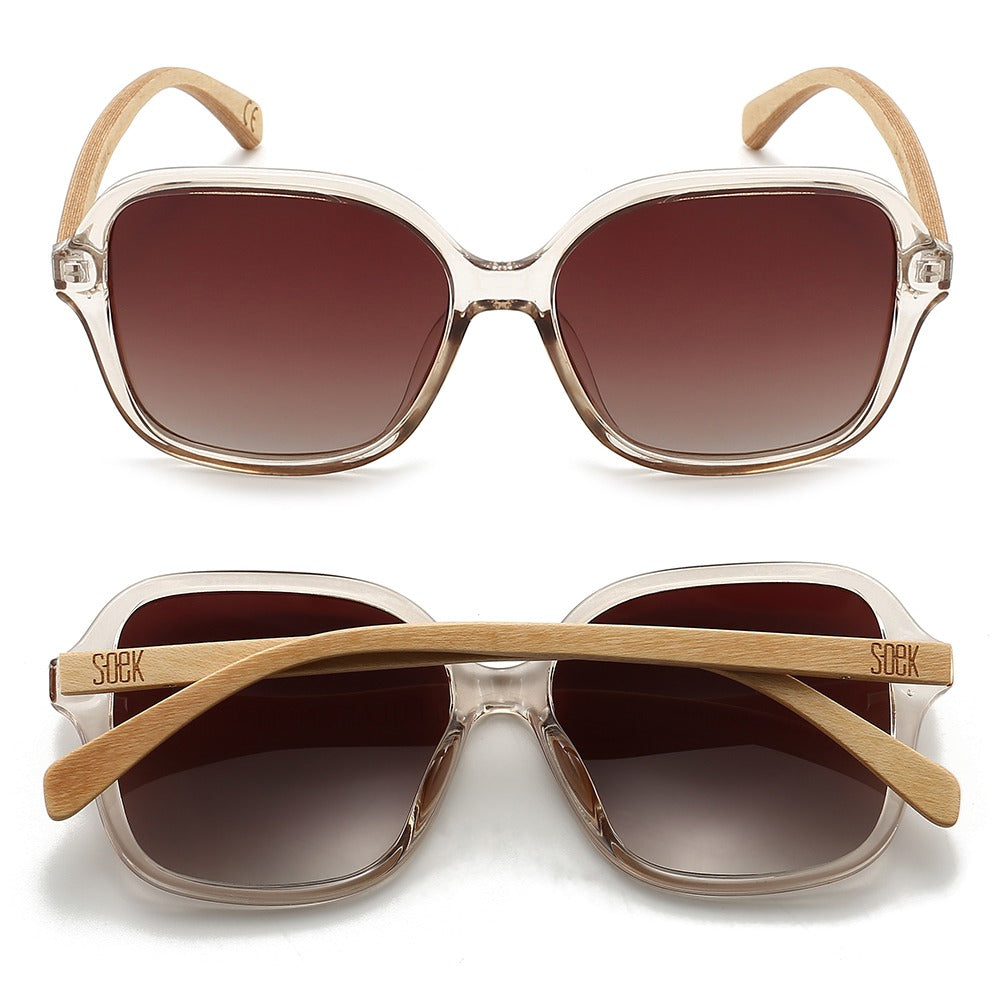 SCARLETT CHAMPAGNE Brown Gradient Lens l Maple Arms - Soek Fashion Eyewear UK