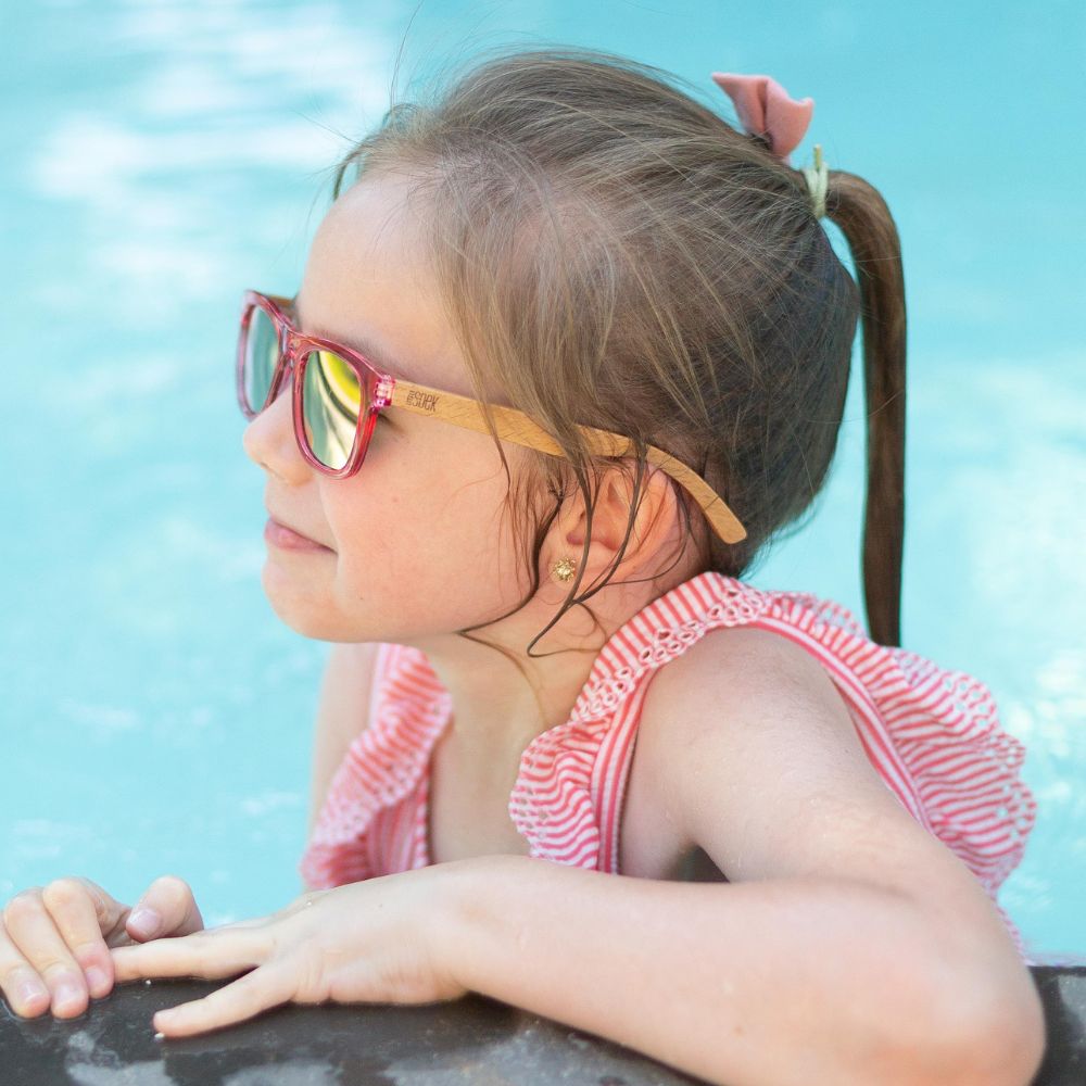 LITTLE PEARL KIDS Pink Sunnies l Polarised Lens l Age 3-6 - Soek Fashion Eyewear UK